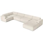 Liels XL modulārs stūra dīvāns (melva) (vesels, kastīte)