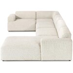 Liels XL modulārs stūra dīvāns (melva) (vesels, kastīte)