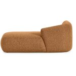 Vaaleanruskea sohvamoduuli (sohva), jossa on kosmeettinen vika