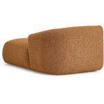 Vaaleanruskea sohvamoduuli (sohva), jossa on kosmeettinen vika