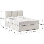 Šviesiai pilka lova (oberon) 200x200