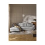 Grey corner sofa bed (luna) with cosmetic flaws