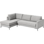 Grey corner sofa bed (luna) with cosmetic flaws