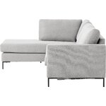Grey corner sofa bed (luna) with cosmetic flaws