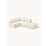 Light Beige Corner Sofa Bed (Ladina)