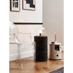 Baltas dizaino naktinis staliukas „Componibili“ (Kartell)