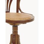 Brūna dizaina masīvkoka atpūtas krēsls (moycor) (vesels, vesels)