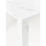 Valge marmor immitatsiooniga söögilaud (carl)
