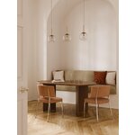 Dark brown dining table (ton)