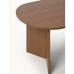 Dark brown dining table (ton)