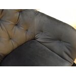 Серое бархатное кресло lucie (actona)