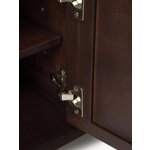 Dark brown solid wood cabinet (luca)