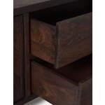 Dark brown solid wood cabinet (luca)