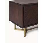 Dark brown solid wood cabinet (luca)