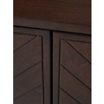 Dark brown solid wood cabinet (luca)
