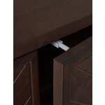 Dark brown solid wood cabinet (luca)
