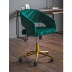 Green velvet office chair murray (gallery direct) intact