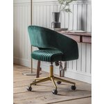 Green velvet office chair murray (gallery direct) intact