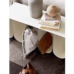 White metal design bench curved (kristina dam) intact