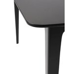 Black solid wood dining table (archie)
