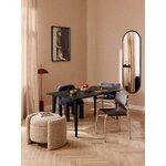 Black solid wood dining table (archie)