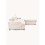 Light beige large modular corner sofa (russell)
