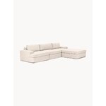 Light beige large modular corner sofa (russell)