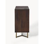 Dark brown solid wood cabinet (luca)