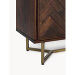Dark brown solid wood cabinet (luca)