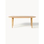 Light brown solid wood dining table (archie) 200x100