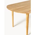 Light brown solid wood dining table (archie) 200x100