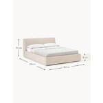 Light beige Bed (Cloud)140x200