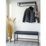 Juodo metalo suoliukas noel (house nordic) nepažeistas