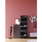 Juoda batų spintelė caruso (kare dizainas) nepažeista