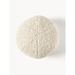 Light beige Teddy fabric Decorative Pillow Dotty (WW) Ø30
