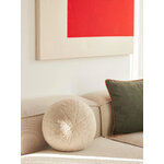 Light beige Teddy fabric Decorative Pillow Dotty (WW) Ø30