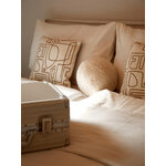 Light beige Teddy fabric Decorative Pillow Dotty (WW) Ø30