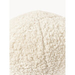 Light beige Teddy fabric Decorative Pillow Dotty (WW) Ø30