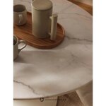 Valge Marmorist Ovaalne Söögilaud (Miley)