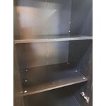 Шкаф из темного массива дерева аворио (дерево) небольшие косметические дефекты