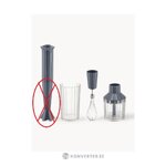 Grey hand mixer set plissé (alessi) incomplete