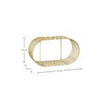 Gold Metal Shelf Curva (Aytm)