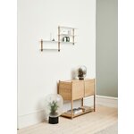 Solid wood wall shelf Nivo (gejst)