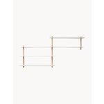 Solid wood wall shelf Nivo (gejst)