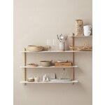 Solid wood wall shelf Nivo (gejst)