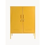 Keltainen metallikaappi midi (sinappivalmistettu)