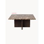 Brown marble coffee table brooksville (conv) broken
