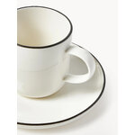 Coffee cups with saucers Facile 2pcs (WW)