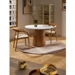Round solid wood dining table (nelly)