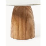 Round solid wood dining table (nelly)